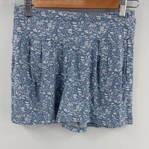 Toad & Co women’s pull on floral light blue short size XS